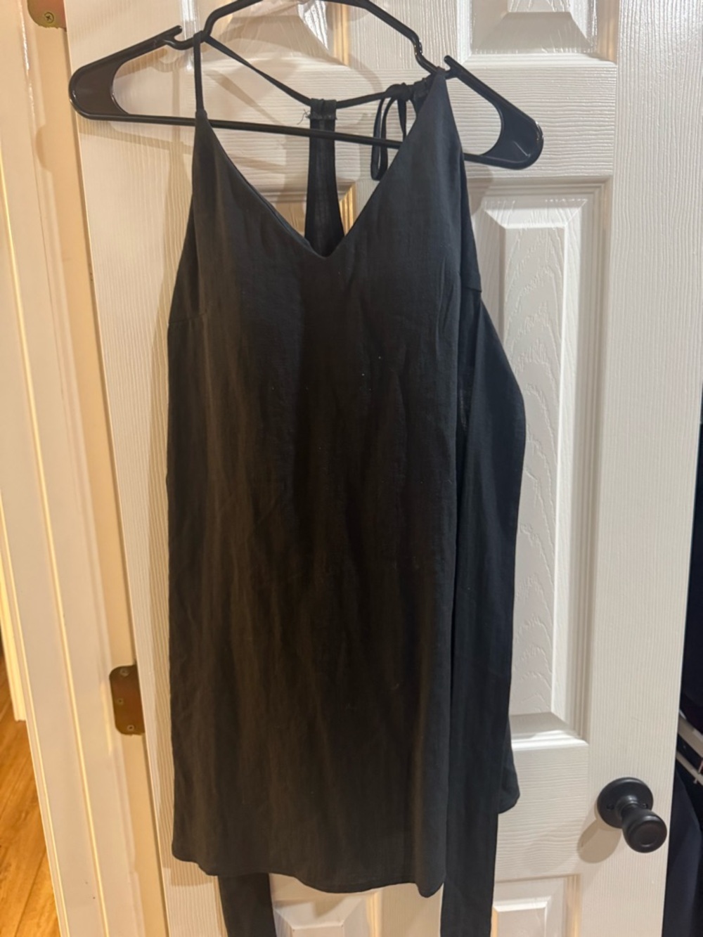 HALARA Black Mini Slip Dress